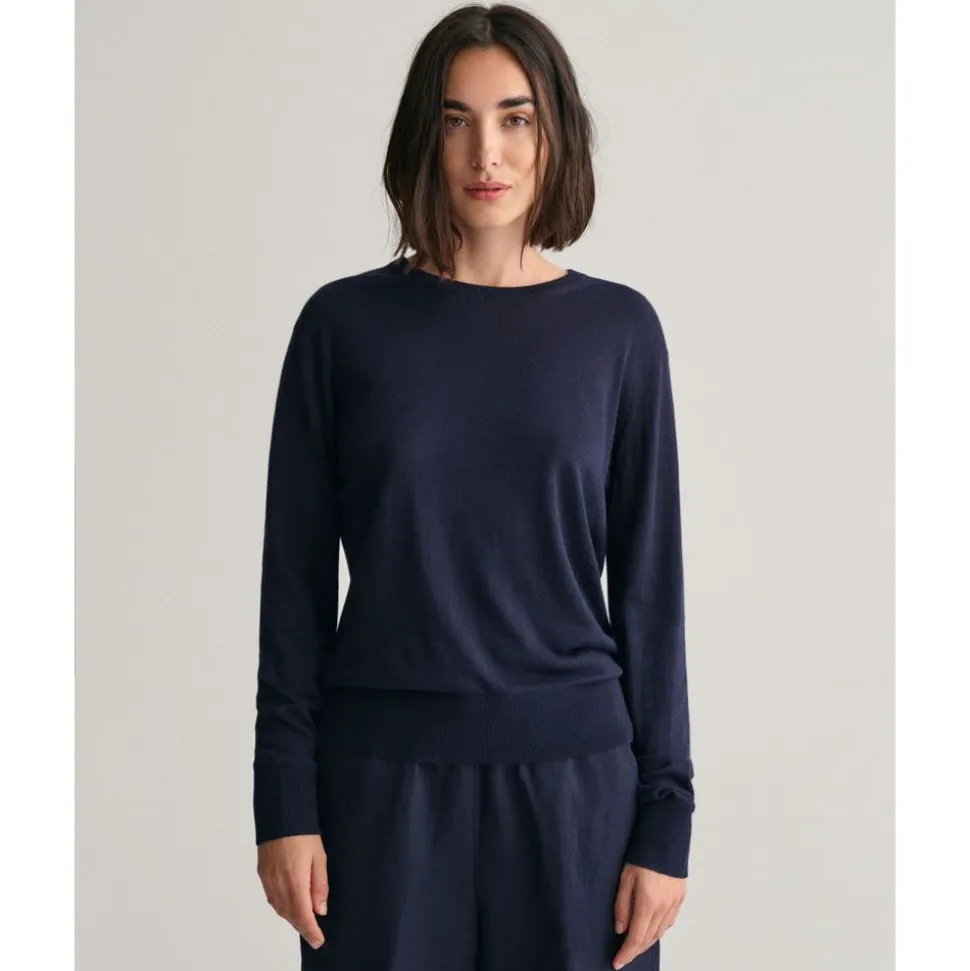 Fine Knit Crew Neck Dam